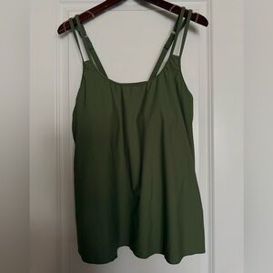 Olive Green Women's Takini Top NWOT